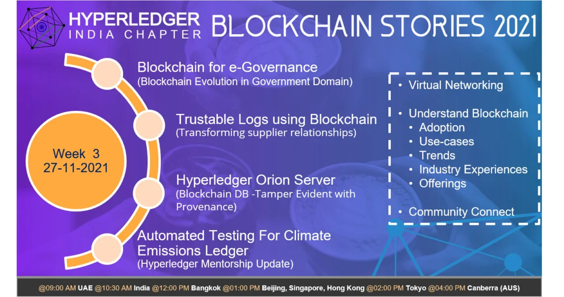 Blockchain Stories 2021 – Week 3 of the Best industry event