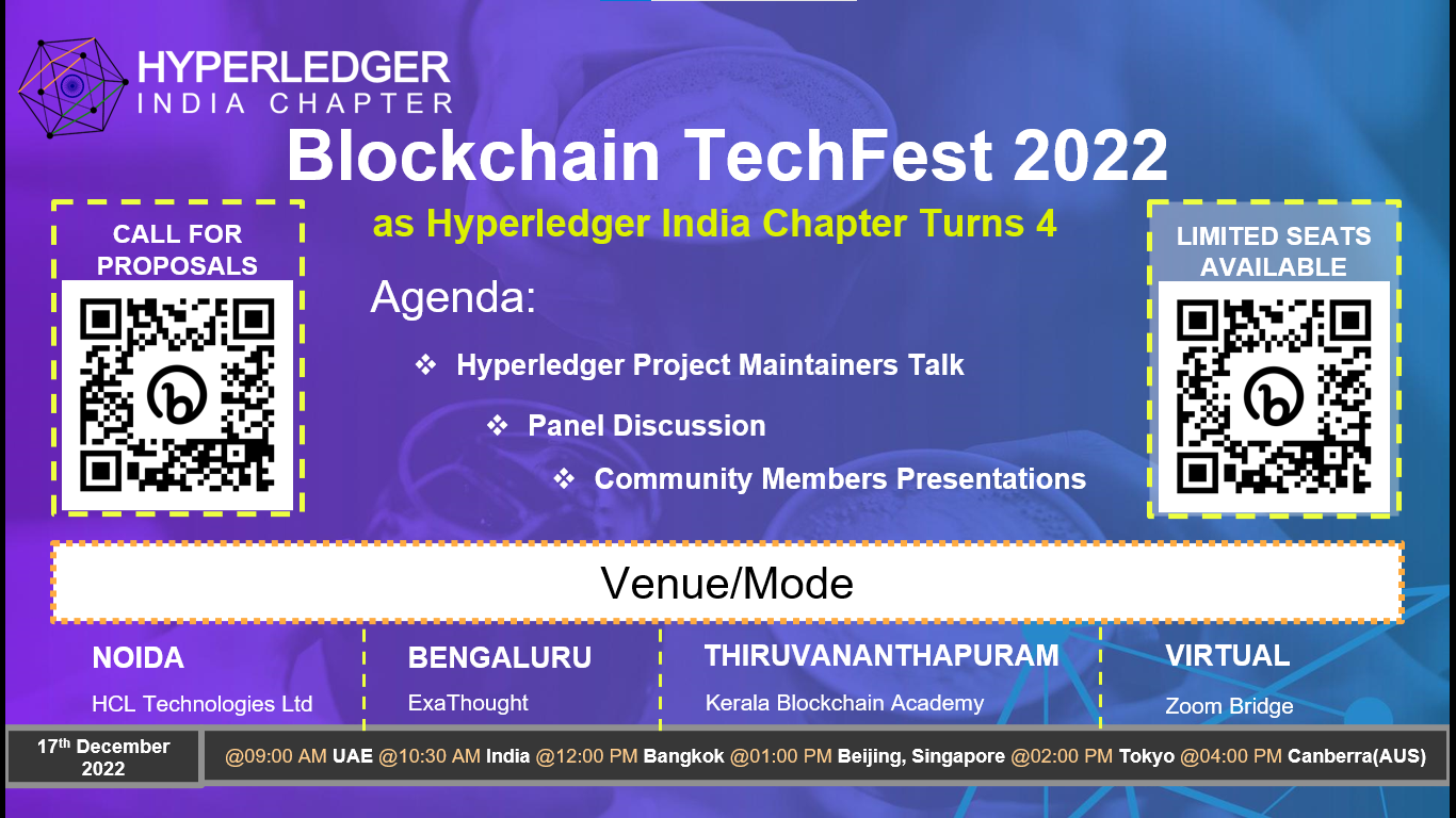 Blockchain TechFest 2022 : CFP and Free Entry Passes! Hurry Limited Seats